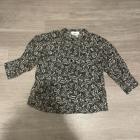 NWT ba&sh lio shirt noir size M - Picture 7 of 15